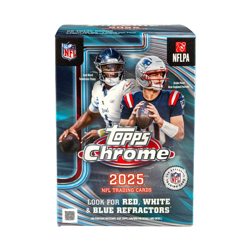 2025 Topps Chrome Football Value Box – 7 packs
