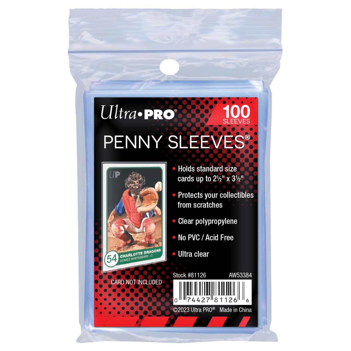 Ultra PRO Penny Sleeves Standard Size – 100 count