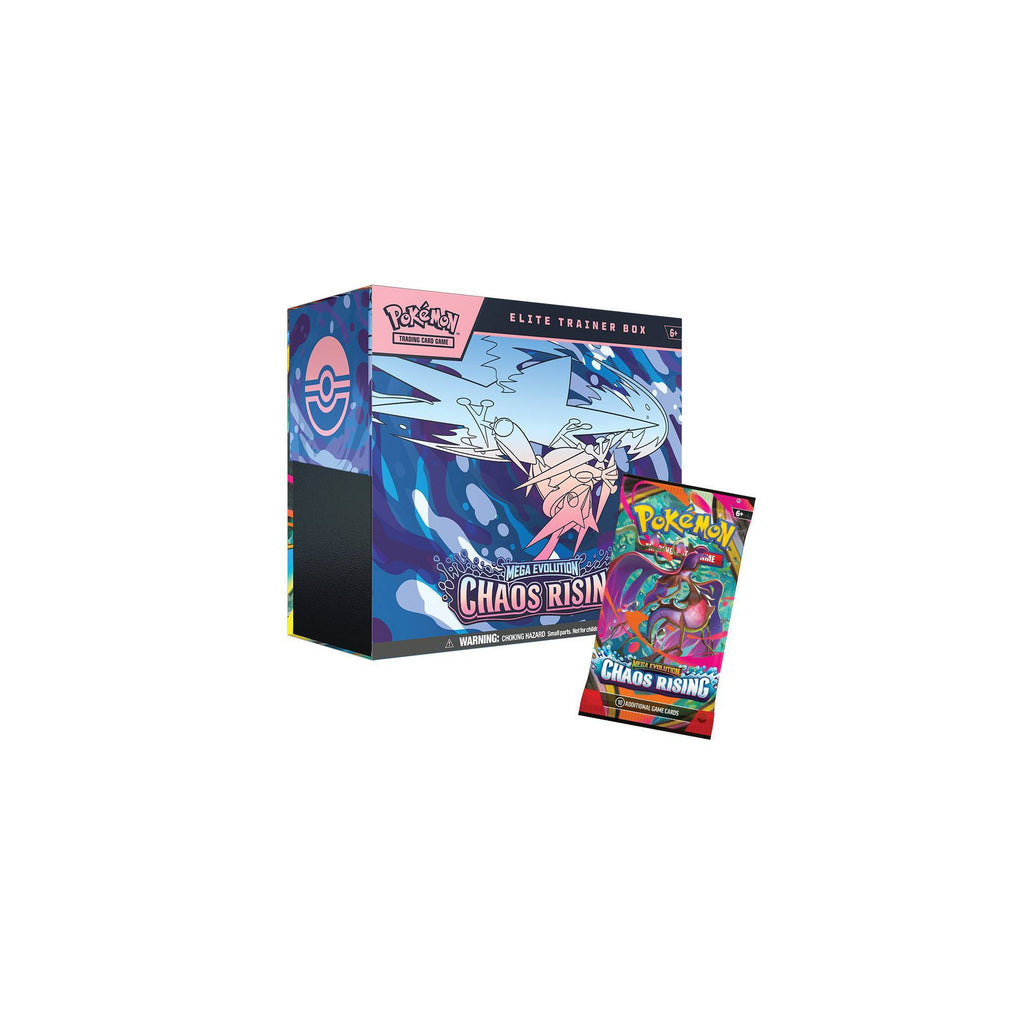 Pokémon TCG Mega Evolution Chaos Rising Elite Trainer Box with booster pack