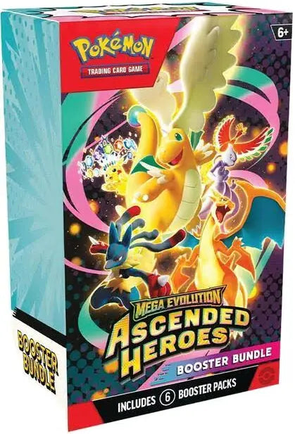 Pokémon TCG: Mega Evolution—Ascended Heroes Booster Bundle (6 Packs)