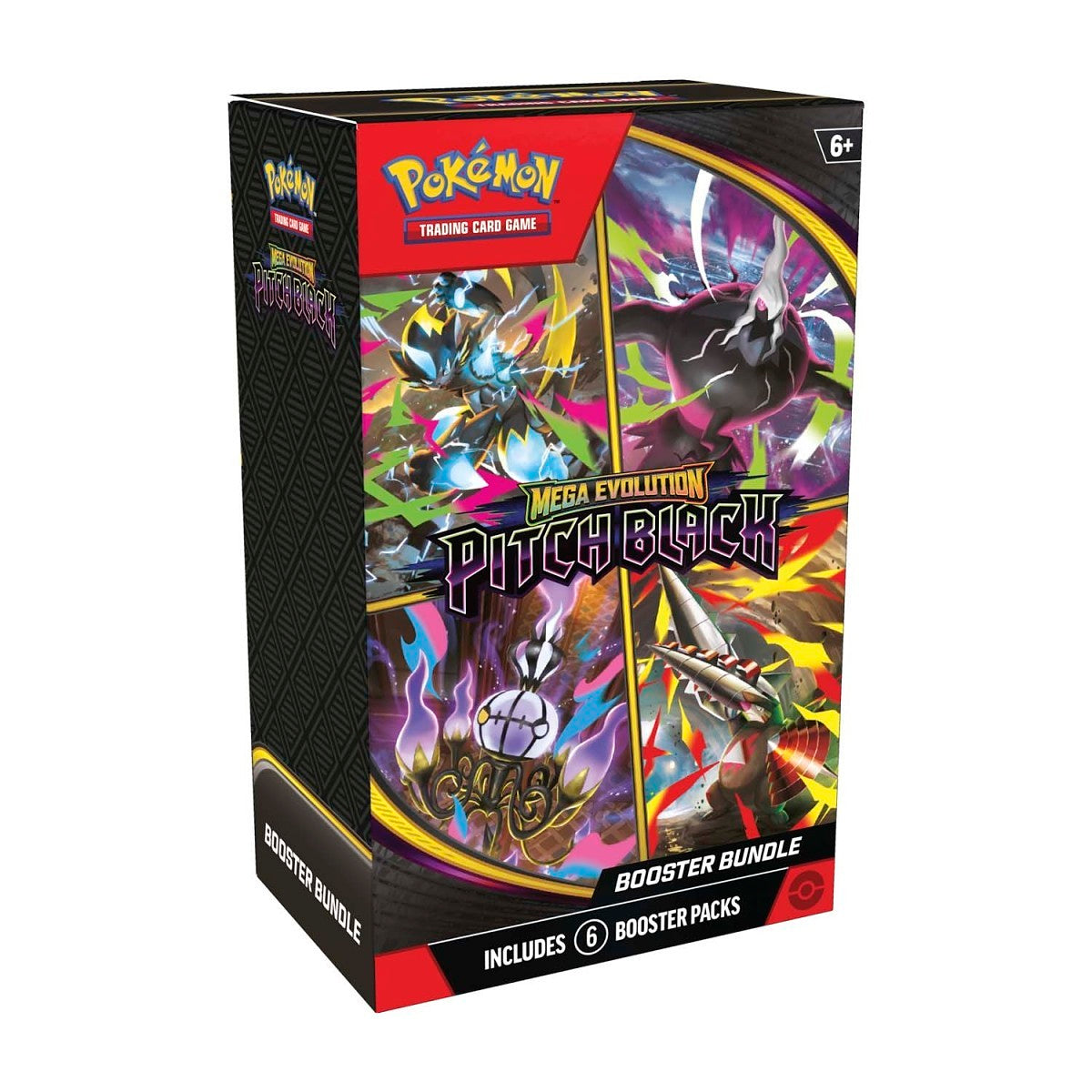 Pokémon TCG: Mega Evolution—Pitch Black Booster Bundle (6 Packs)