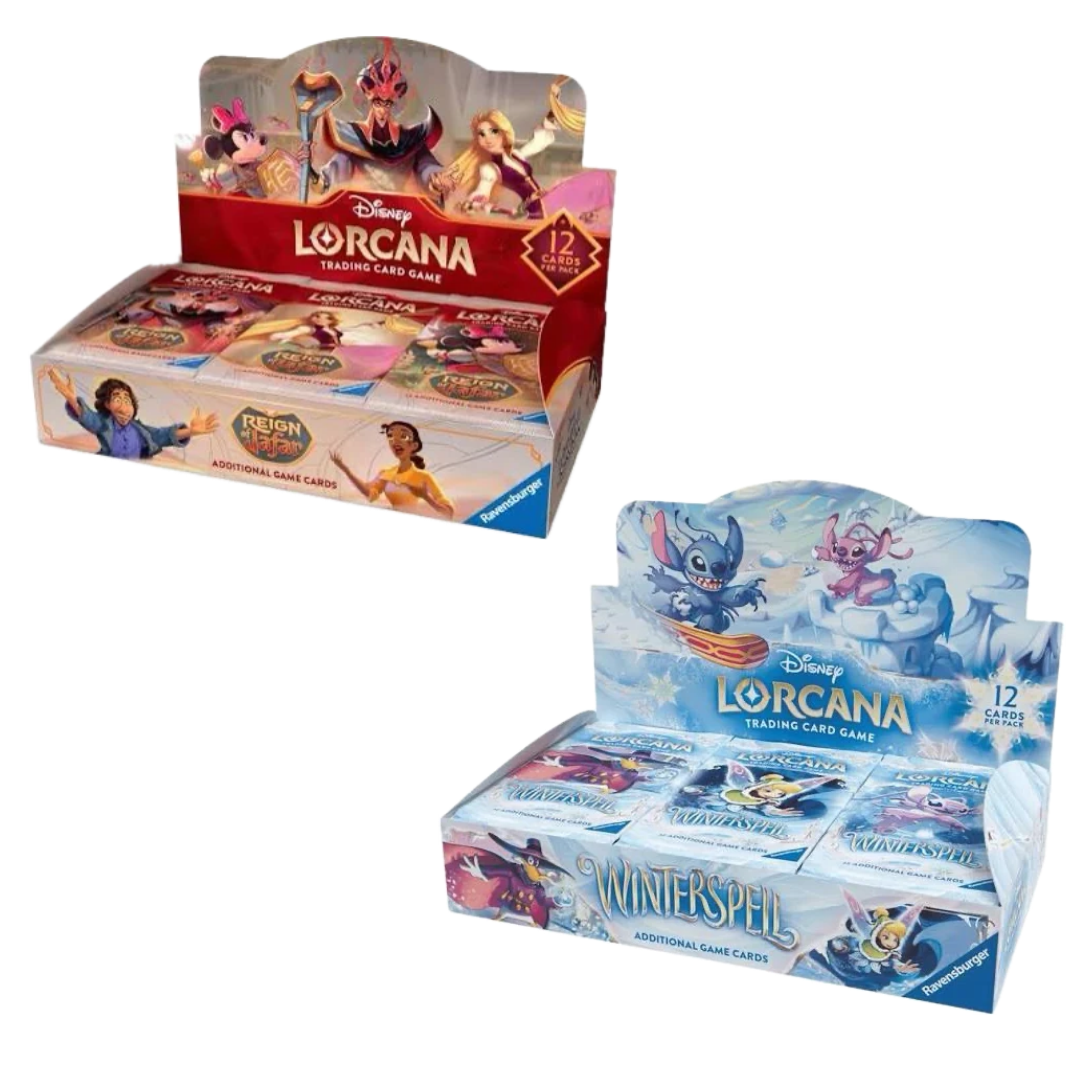 Disney Lorcana TCG: Winterspell + Reign of Jafar Booster Box Bundle