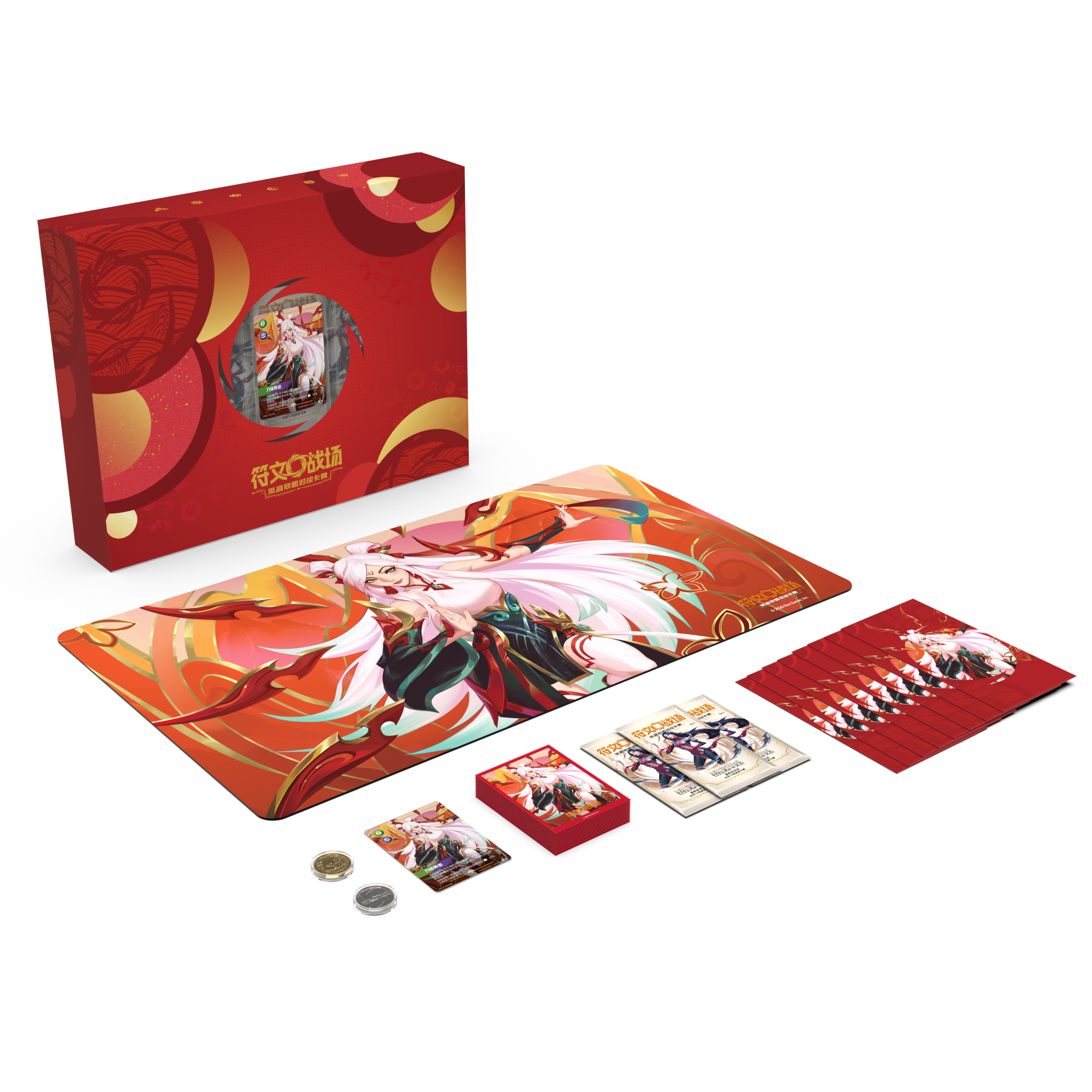 Riftbound Lunar Revel Bundle 2026 with Mythmaker Irelia accessories