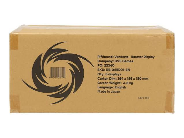 Riftbound Vendetta factory-sealed booster case